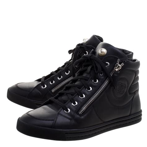 chanel trainers high top|chanel shoes for women.